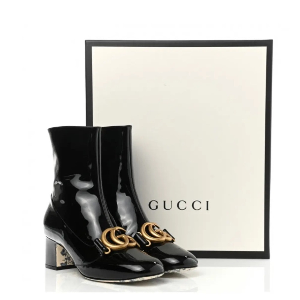 Gucci Vitello Vernice Patent leather boots